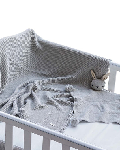 Pluchi Rabbit Vanilla Grey Gift Bundle-Pack of 2-Gift For Baby Shower & Baby Birthday