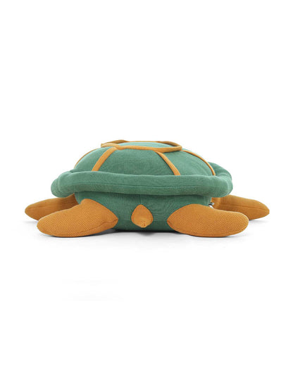 Pluchi Pokey Turtle Cotton Knitted Soft Toy-Promotes Tactile Stimulation-Plush Cuddly Toy For Newborn