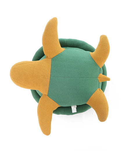 Pluchi Pokey Turtle Cotton Knitted Soft Toy-Promotes Tactile Stimulation-Plush Cuddly Toy For Newborn