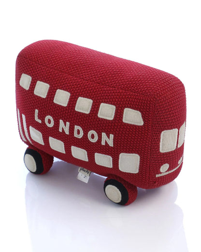 Pluchi Wheels on The Bus 100% Cotton Knitted Soft Toy-Promotes Visual Stimulation-For Newborn