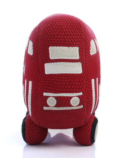 Pluchi Wheels on The Bus 100% Cotton Knitted Soft Toy-Promotes Visual Stimulation-For Newborn
