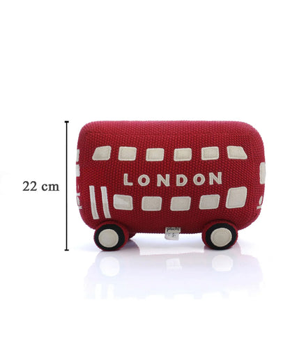 Pluchi Wheels on The Bus 100% Cotton Knitted Soft Toy-Promotes Visual Stimulation-For Newborn