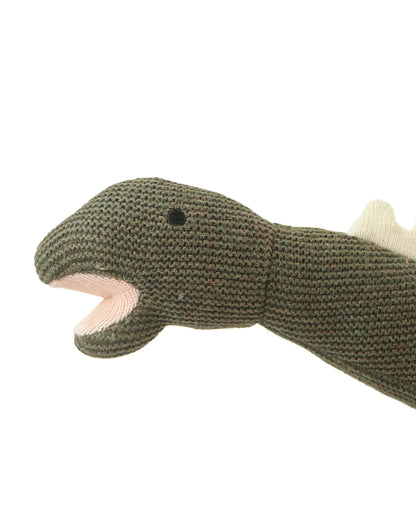 Pluchi Mighty Monster Hunter Melange Cotton Knitted Soft Toy-Promotes Visual Stimulation-Plush Cuddly Toy For Newborn