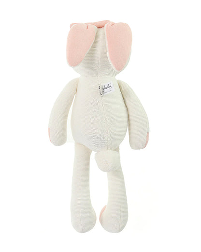 Pluchi Berry Bunny Baby Pink Cotton Knitted Soft Toy-Promotes Tactile Stimulation-Plush Cuddly Toy For Newborn