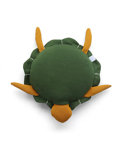 Pluchi Mack The Tortoise-Cotton Knitted Soft Toy-Promotes Visual Stimulation-Plush Cuddly Toy For Newborn
