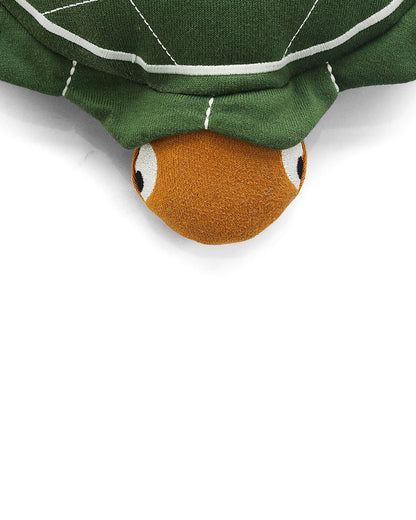 Pluchi Mack The Tortoise-Cotton Knitted Soft Toy-Promotes Visual Stimulation-Plush Cuddly Toy For Newborn