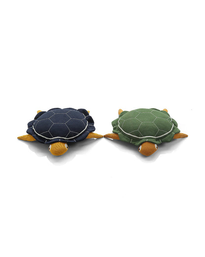 Pluchi Mack The Tortoise-Cotton Knitted Soft Toy-Promotes Visual Stimulation-Plush Cuddly Toy For Newborn