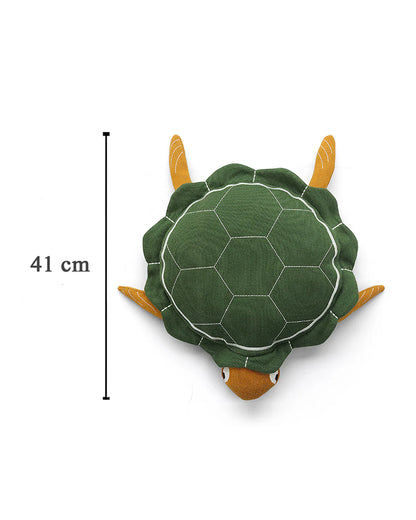 Pluchi Mack The Tortoise-Cotton Knitted Soft Toy-Promotes Visual Stimulation-Plush Cuddly Toy For Newborn