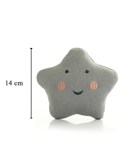 Pluchi Star Nimbus Cloud-100% Cotton Knitted Soft Toy-Promotes Tactile Stimulation-Plush Cuddly Toy For Newborn
