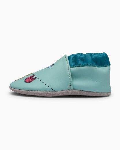 Elves Blue Birdie Slip On Pre-Walker Shoes-For Infants