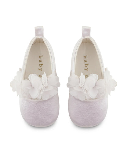 Baby Doe White Blossom Velcro Bellies-For Infants