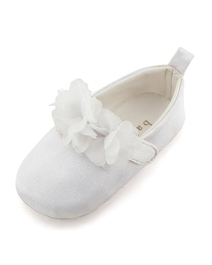 Baby Doe White Blossom Velcro Bellies-For Infants