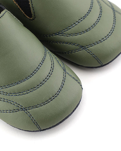 Baby Doe Sage Green Soccer Slip On Shoes-For Infants