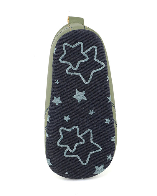 Baby Doe Sage Green Soccer Slip On Shoes-For Infants