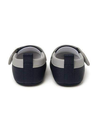 Baby Doe Blue & Grey Slip On Loafer-For Infants