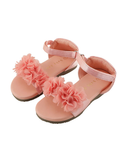 Baby Doe Pink Blossom Velcro Sandal-For Infants