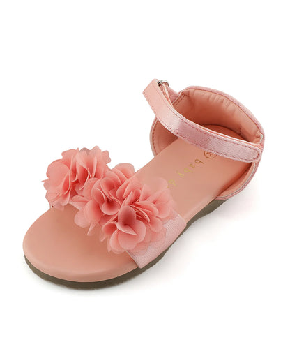 Baby Doe Pink Blossom Velcro Sandal-For Infants