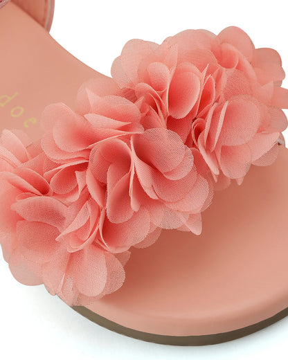 Baby Doe Pink Blossom Velcro Sandal-For Infants