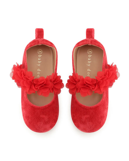 Baby Doe Red Blossom Velcro Bellies-For Infants