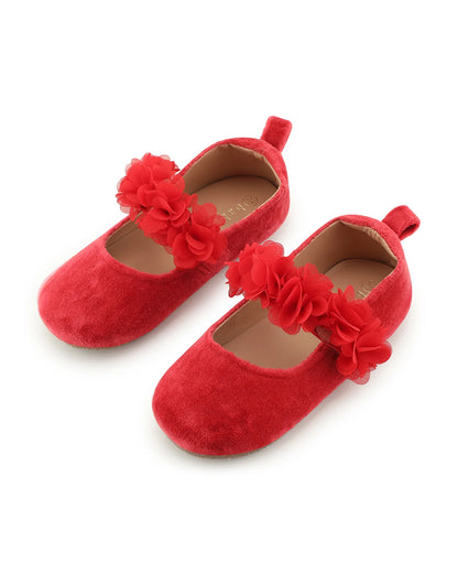 Baby Doe Red Blossom Velcro Bellies-For Infants