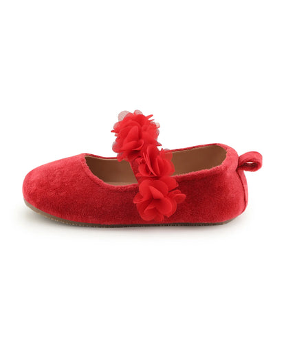 Baby Doe Red Blossom Velcro Bellies-For Infants