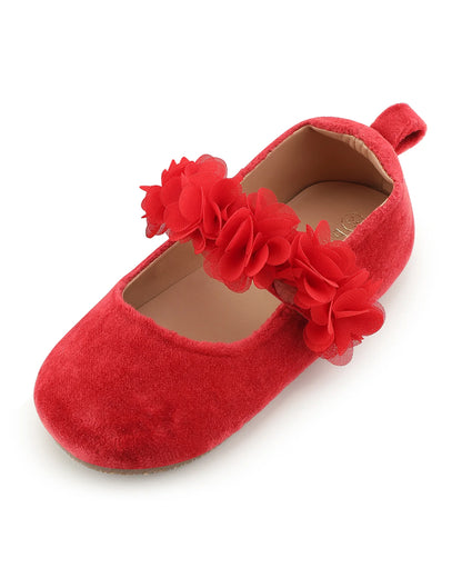 Baby Doe Red Blossom Velcro Bellies-For Infants