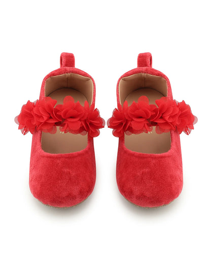 Baby Doe Red Blossom Velcro Bellies-For Infants