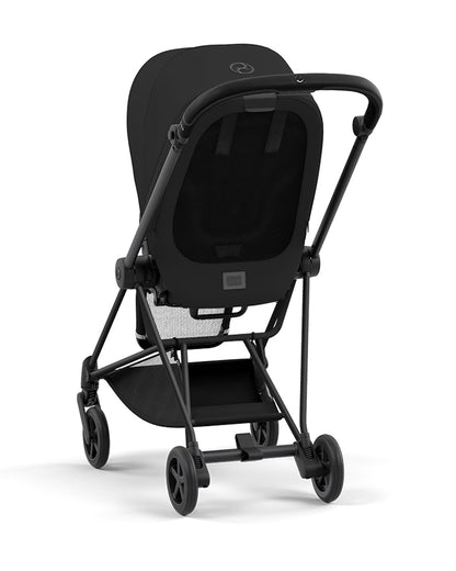 Cybex Mios Lightweight Stroller & Mios Lux Carry Cot Travel System-Includes Adapters-Matt Black Frame & Sepia Black