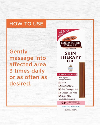 Palmer's Skin Therapy Oil Rosehip-For Body & Face Care-Cocoa Butter Formula with Vitamin E-Pregnancy Safe