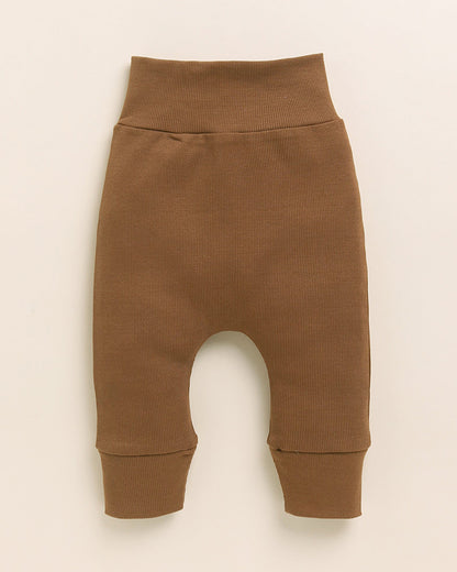 Cot & Candy Baby Brown Bodysuit with Legging Set-Solid-Organic Cotton-For Infants