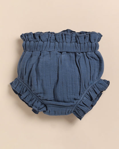 Cot & Candy Baby Denim Top & Bloomer Set-Solid-Muslin-For Infants