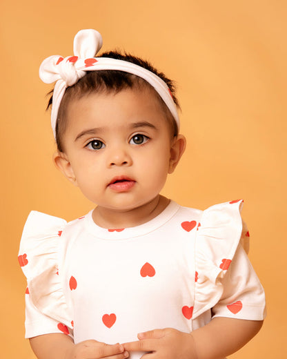 Cot & Candy Baby White Frock Dress-Tiny Love-Organic Cotton-For Infants