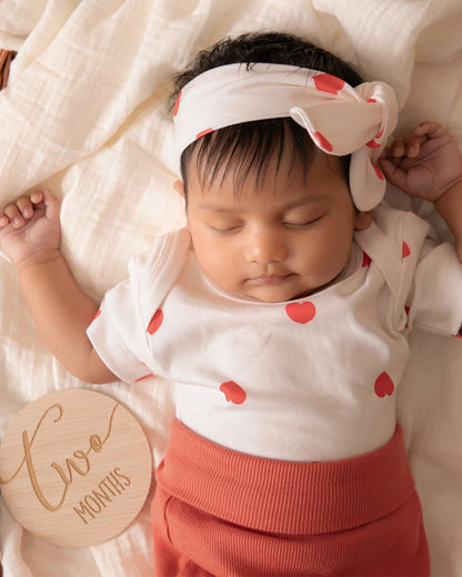 Cot & Candy Baby White Bodysuit-Tiny Love-Organic Cotton-For Infants