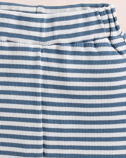 Cot & Candy Baby Teal Legging-Stripe-Organic Cotton-For Infants
