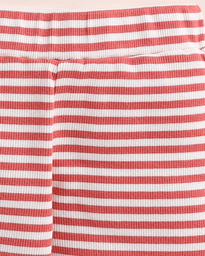 Cot & Candy Baby Red Jogger-Berry Stripe-Organic Cotton-For Infants