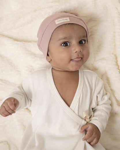 Cot & Candy Baby Blush Pink Cap-Solid-Organic Cotton-For Infants