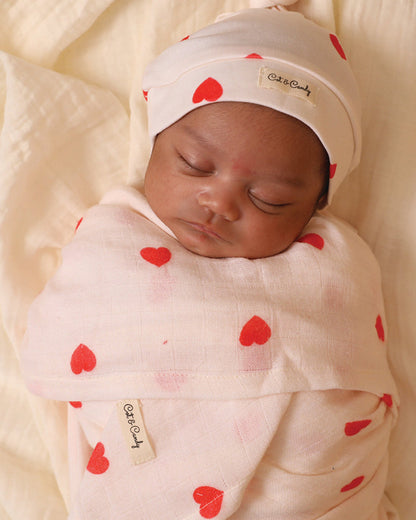 Cot & Candy Baby White Cap-Tiny Love-Organic Cotton-For Infants