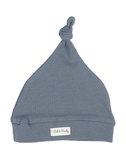 Cot & Candy Baby Aqua Blue Cap-Solid-Organic Cotton-For Infants