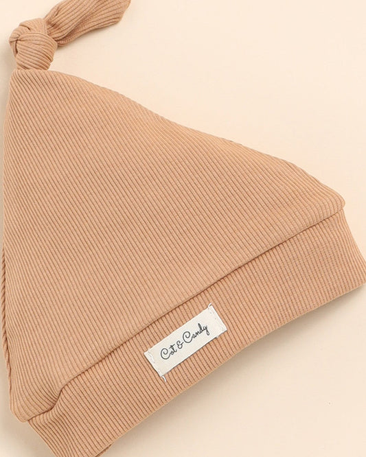 Cot & Candy Baby Camel Cap-Solid-Organic Cotton-For Infants