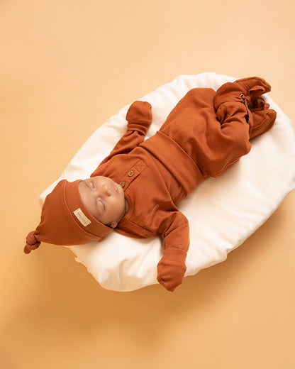 Cot & Candy Baby Ginger Booties-Solid-Organic Cotton-For Infants
