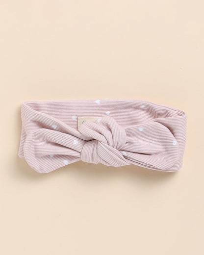 Cot & Candy Baby Pink Headband-Heart Print-Organic Cotton-For Infants