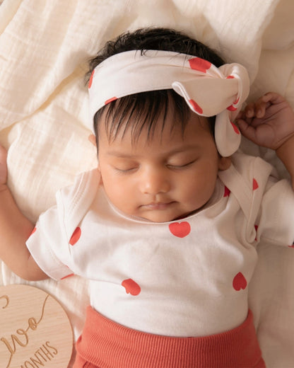 Cot & Candy Baby White Headband-Tiny Love-Organic Cotton-For Infants