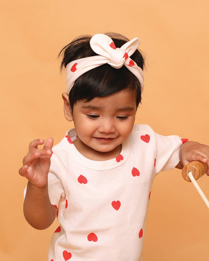 Cot & Candy Baby White Headband-Tiny Love-Organic Cotton-For Infants