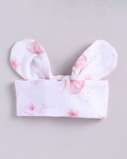 Cot & Candy Baby White Headband-Ballerina-Organic Cotton-For Infants