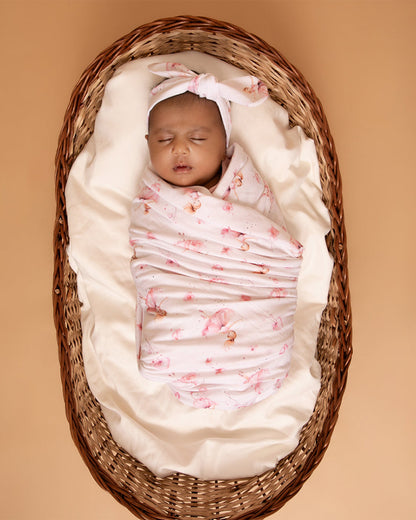 Cot & Candy Baby White Headband-Ballerina-Organic Cotton-For Infants