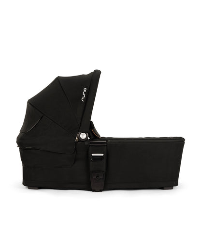 Nuna MIXX Next Carry Cot-Protective UPF 50+ Canopy-Compact Flat Fold-Non Slip Feet-For 0M+ (Upto 9 Kg)-Caviar