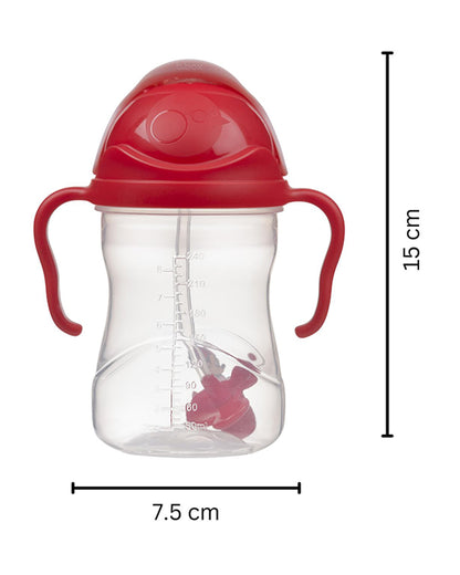 b.box Disney Weighted Straw Sippy Cup-Minnie Mouse-240 ml-6M+