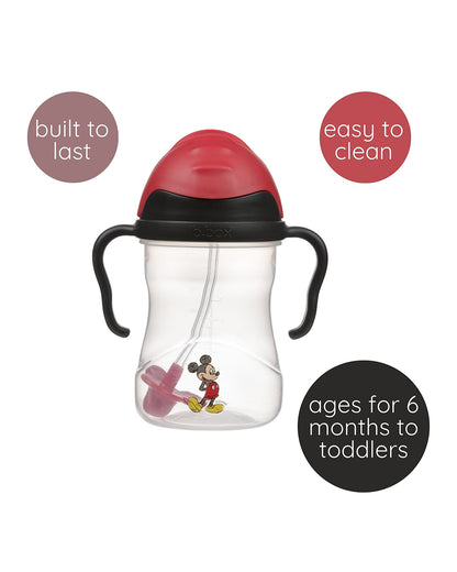 b.box Disney Weighted Straw Sippy Cup-Mickey Mouse-240 ml-6M+