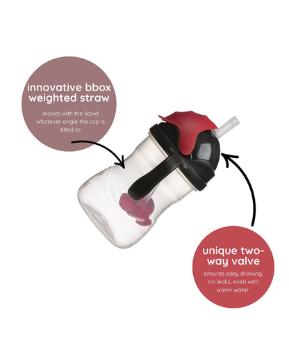 b.box Disney Weighted Straw Sippy Cup-Mickey Mouse-240 ml-6M+
