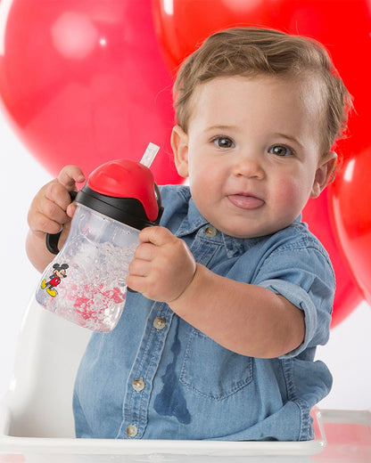 b.box Disney Weighted Straw Sippy Cup-Mickey Mouse-240 ml-6M+